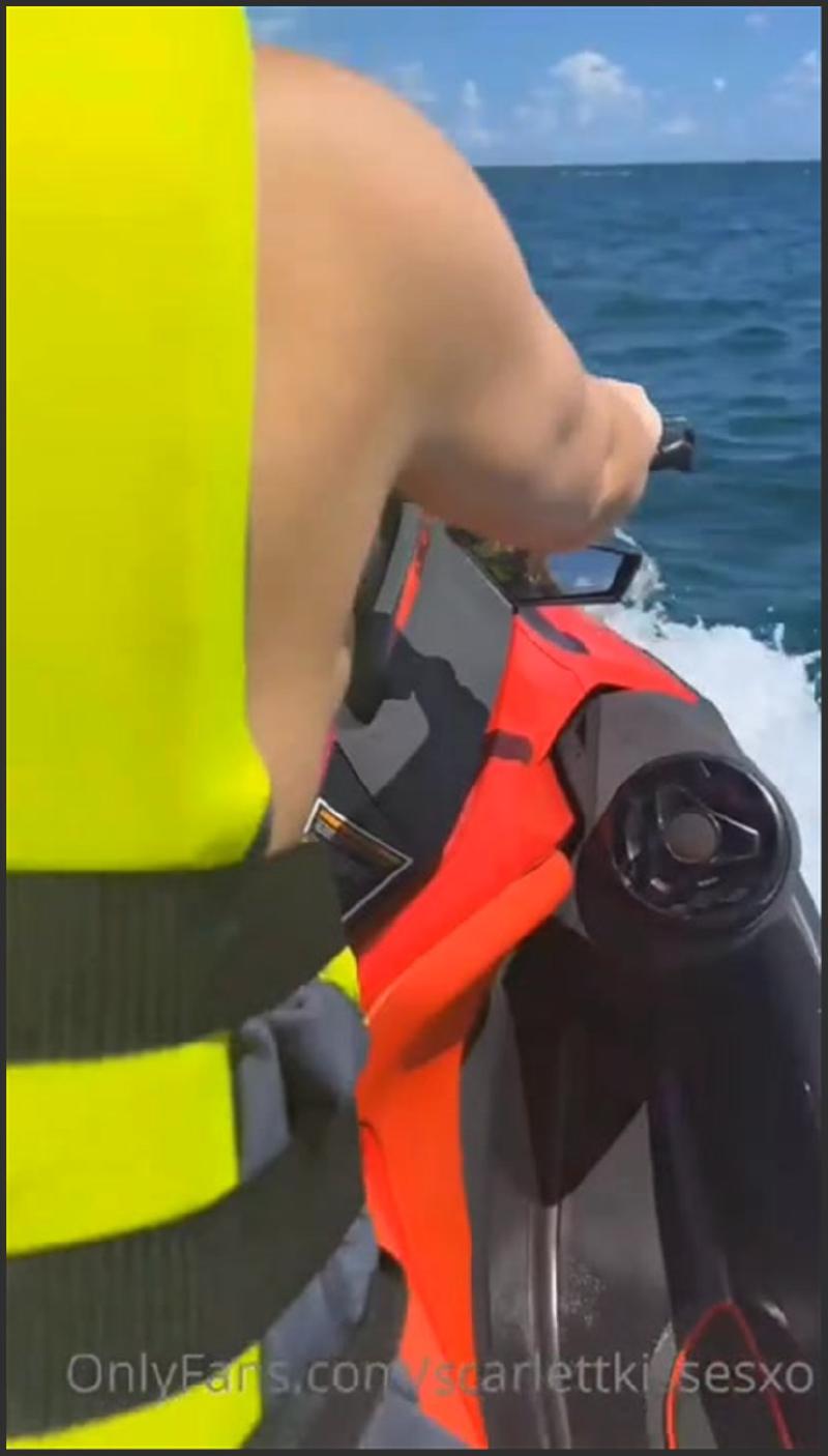 Scarlett Kisses Public Sex On A Jet Ski